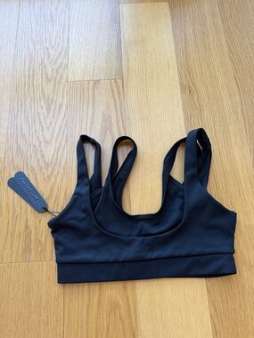 Nike SKIMS Black Double-Strap Sports Bra